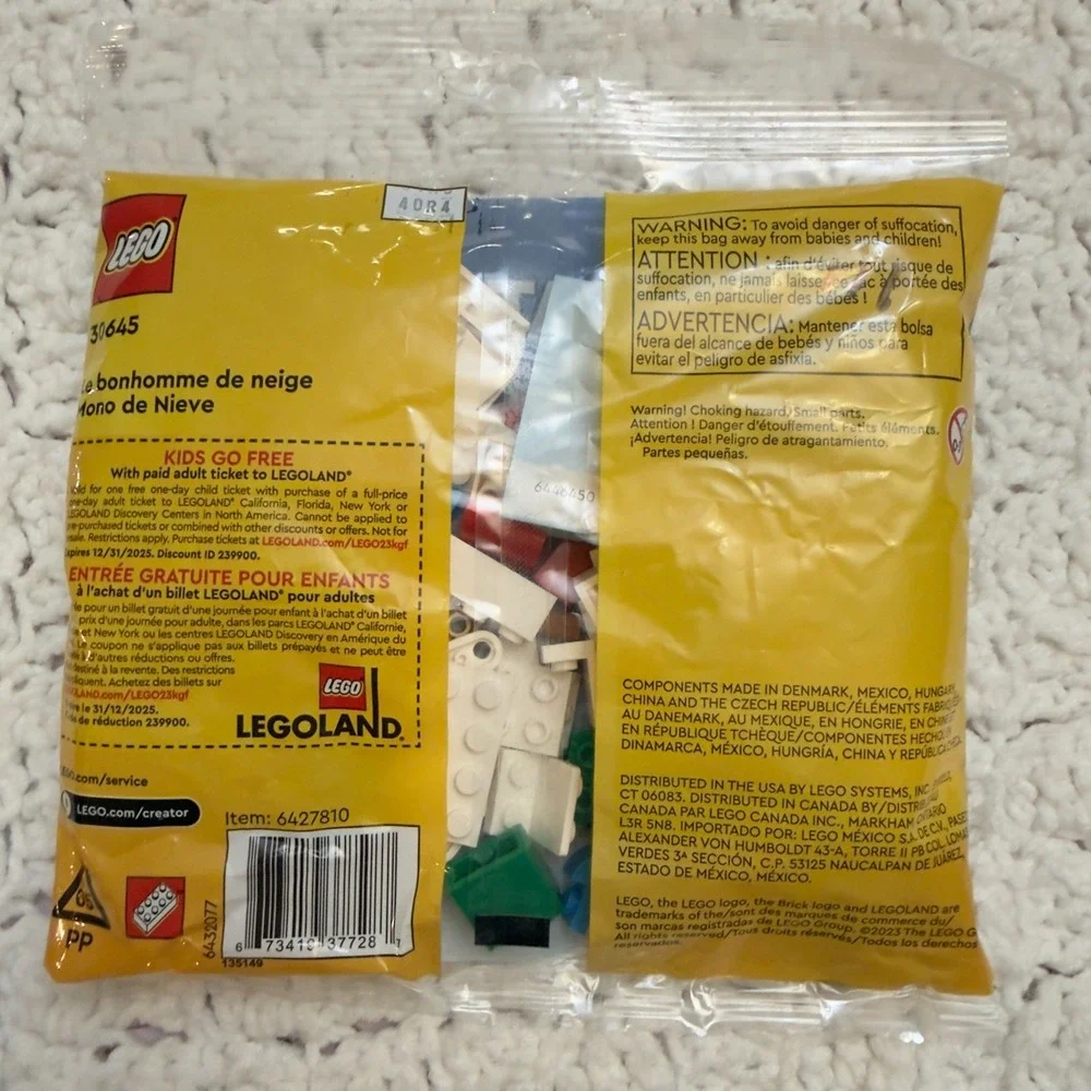 LEGO CREATOR: Snowman (30645)‎ Building Toy Kids Gift Collector